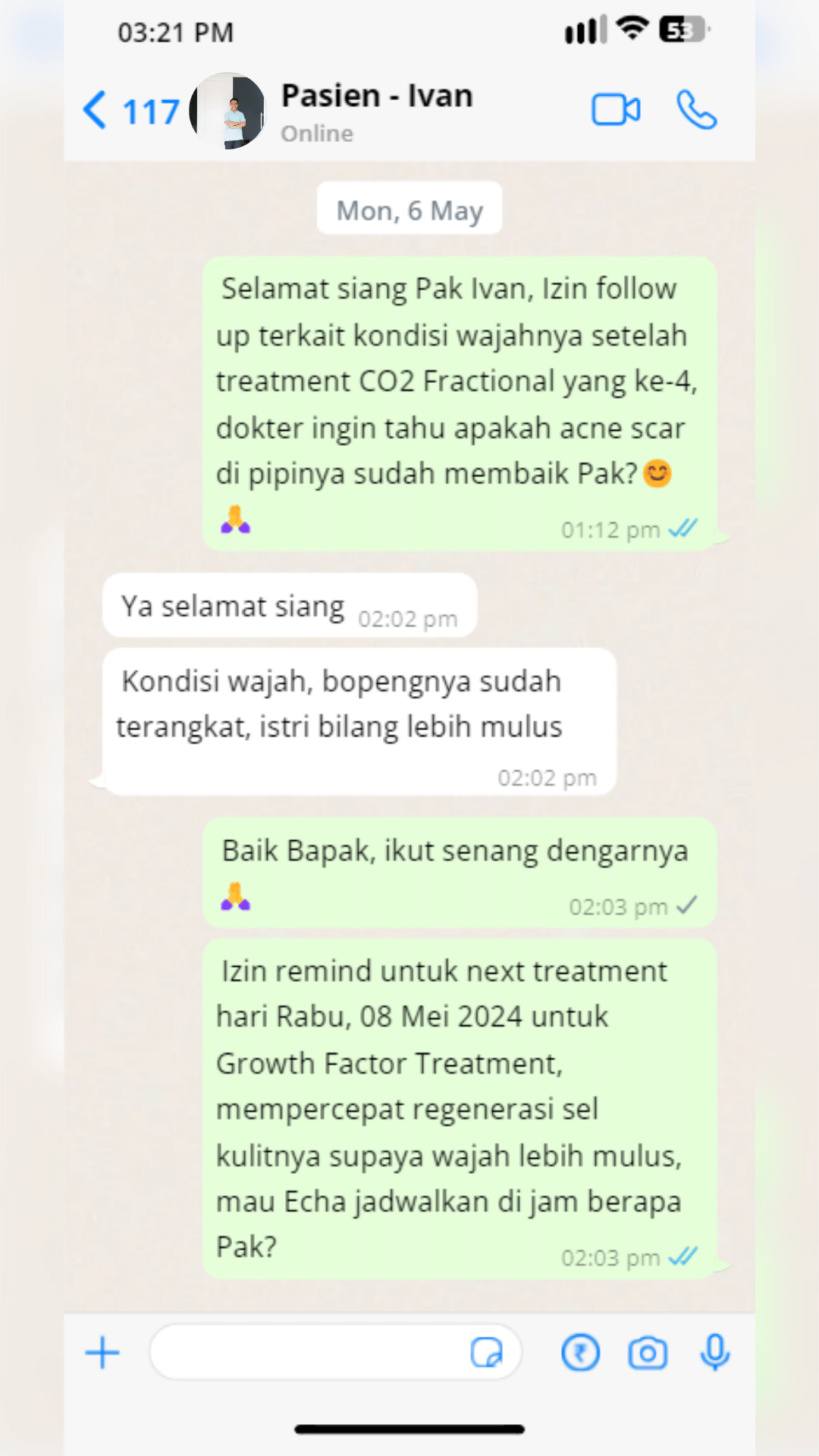 Testimoni CO2 Fractional